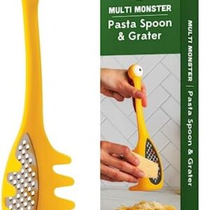 NEW!! Multi Monster 2-in-1 Cheese Grater & Spaghetti Spoon by OTOTO – Grater & Ladles for Serving – Grater, Small Cheese Grater, Funny Kitchen Gadgets, Cooking Gifts, Kitchen Grater, Kitchen Tool